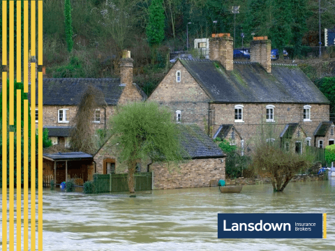 Image of a flooded village